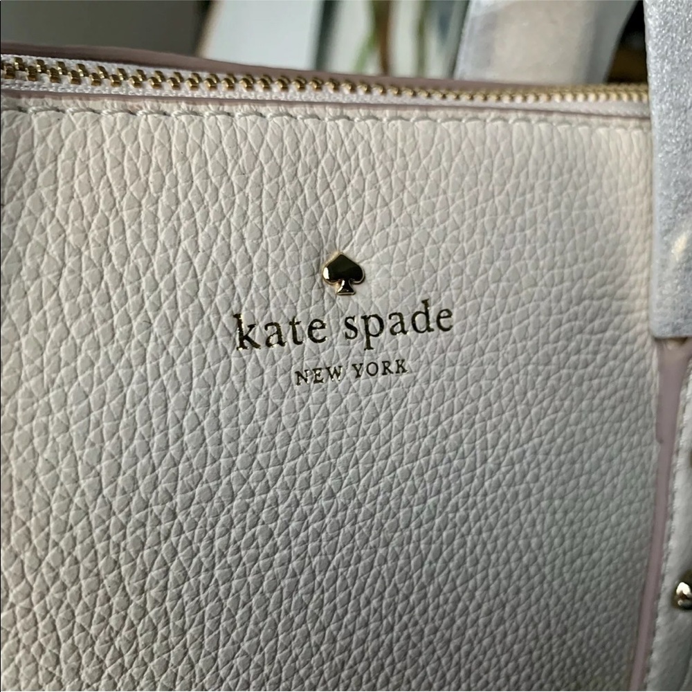 NWT Kate Spade ♠️ Ivory Crossbody or Satchel purse - Picture 4 of 8